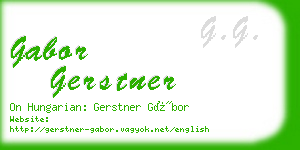 gabor gerstner business card